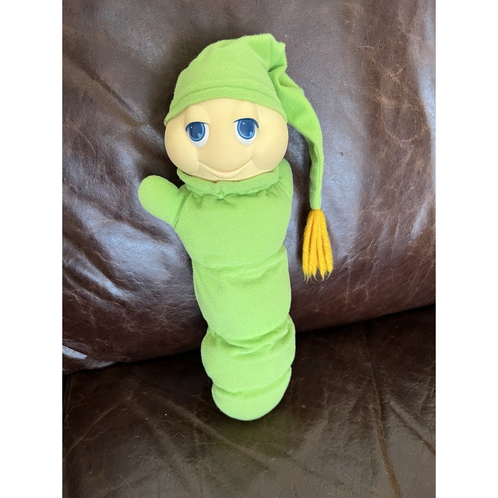 Vintage Hasbro Glowworm Plush Light-Up works! Toy 1982 Vintage Nylon GUC